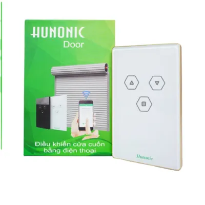 Công Tắc Cửa Cuốn Thông Minh HUNONIC DOOR màu trắng