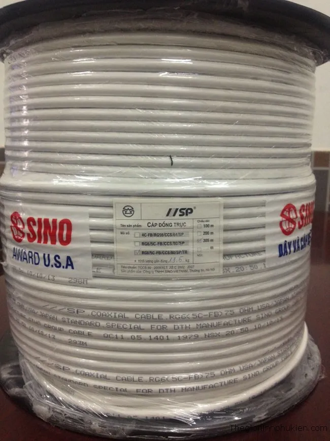 Dây cáp đồng trục Sino (cuộn)