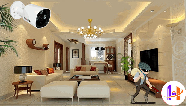 Camera quan sát phòng khách