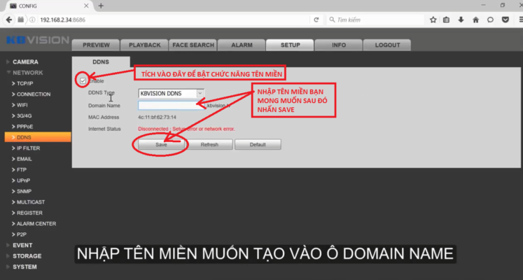 BẬT TÍNH NĂNG TÊN MIỀN KBVISION.TVBẬT TÍNH NĂNG TÊN MIỀN KBVISION.TV