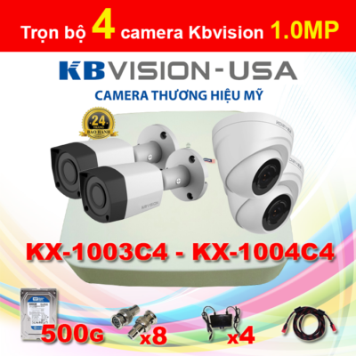 Trọn bộ 4 camera giá 4,2tr