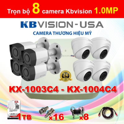 Trọn bộ 8 camera giá 7,8tr