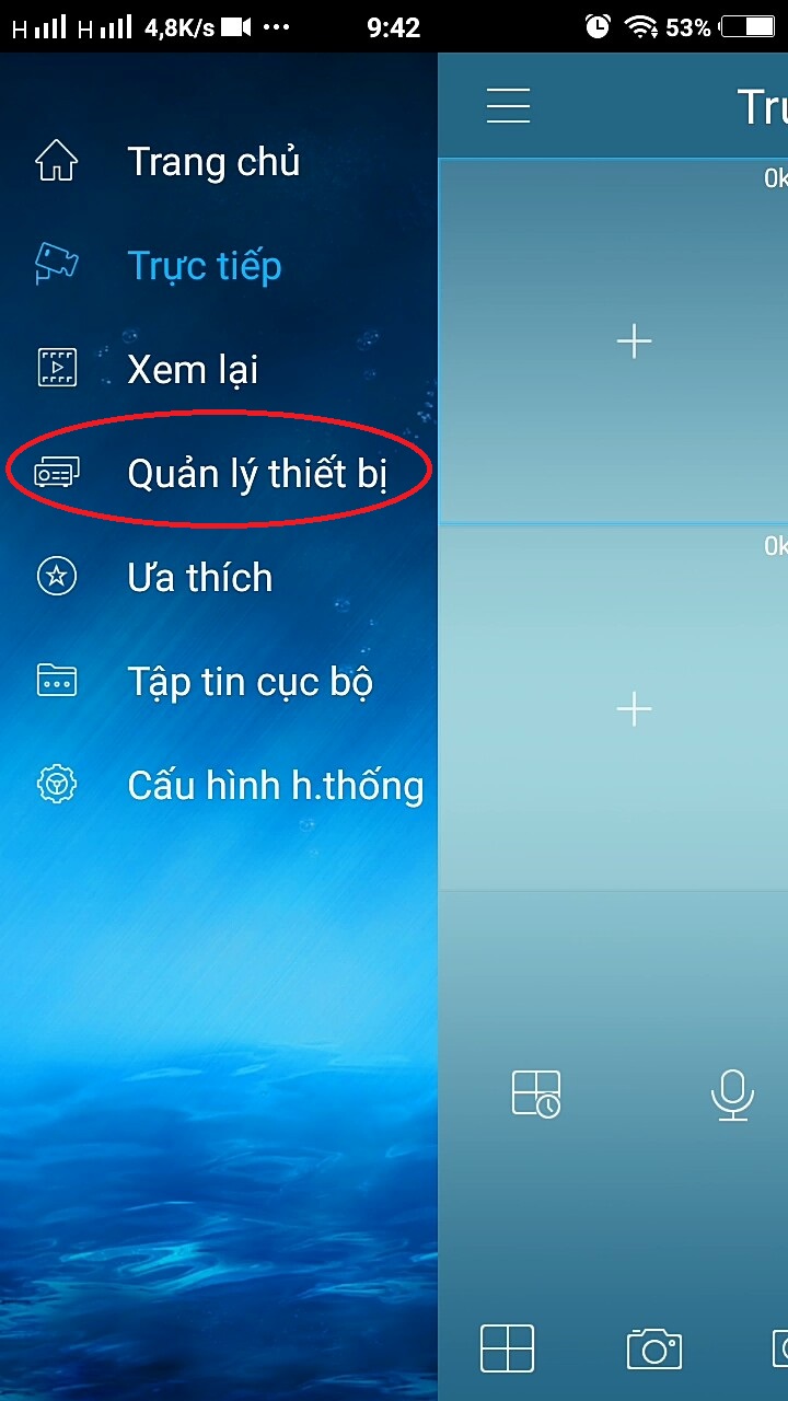 CHỌN QUẢN LÝ THIẾT BỊ