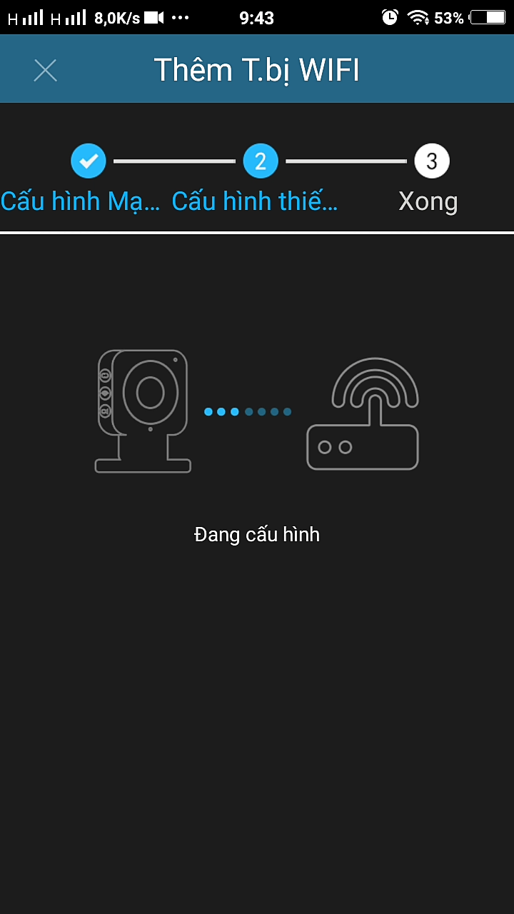 CHỜ ĐẾN LÚC CẤU HÌNH XONG