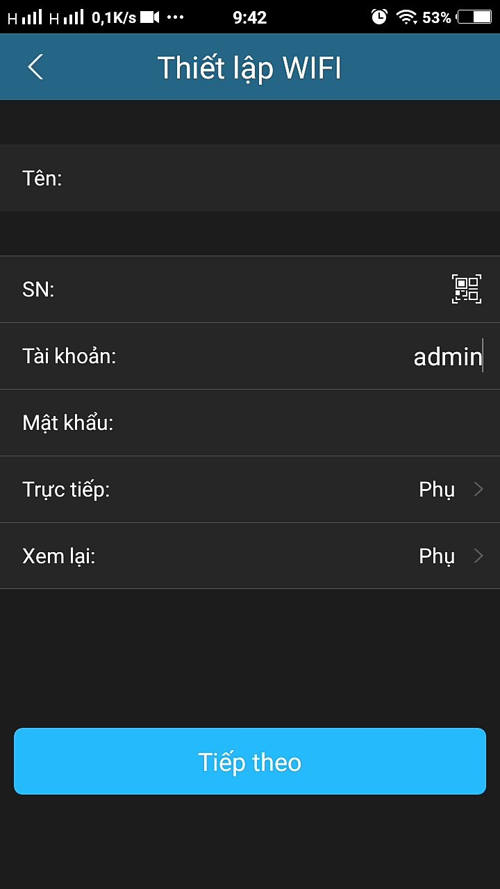 ĐIỀN ĐÚNG CÁC THÔNG SỐ CẦN THIẾT