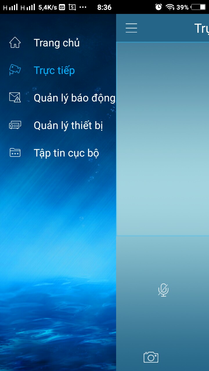 Menu chức năng Quản lý Chuông cửa trên phần mềm KBView Lite