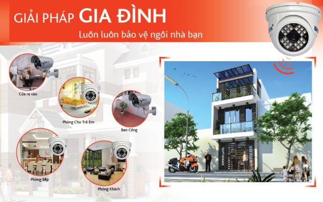 Giải pháp lắp camera gia đình