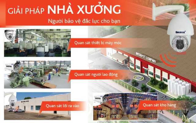 Giải pháp lắp đặt camera quan sát cho nhà xưởng - xí nghiệp