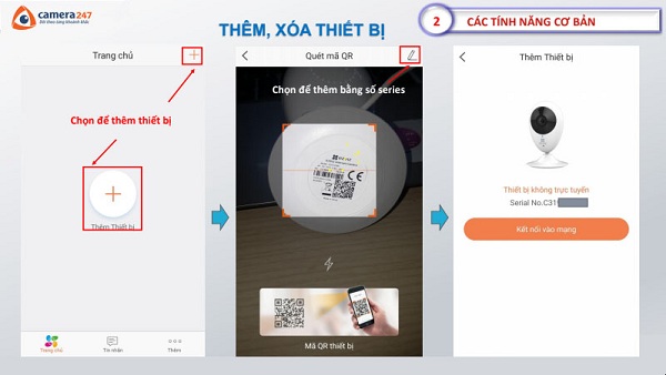 Hướng dẫn sử dụng ứng dụng EZVIZ đơn giản