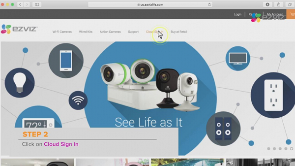 Chia sẻ thiết bị EZVIZ trên website nhanh chóng