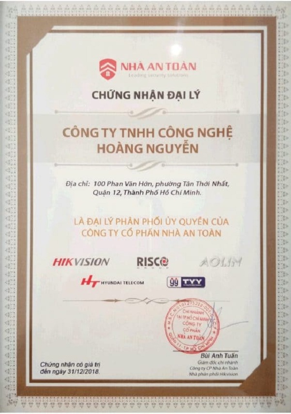 Hoàng Nguyễn là nhà phân phối camera Hikvison chính thức