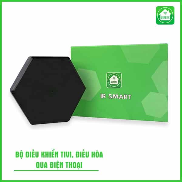 Bộ điều khiển hồng ngoại wifi Hunonic IR Smart, điều khiển Tivi, Điều Hoà qua điện thoại