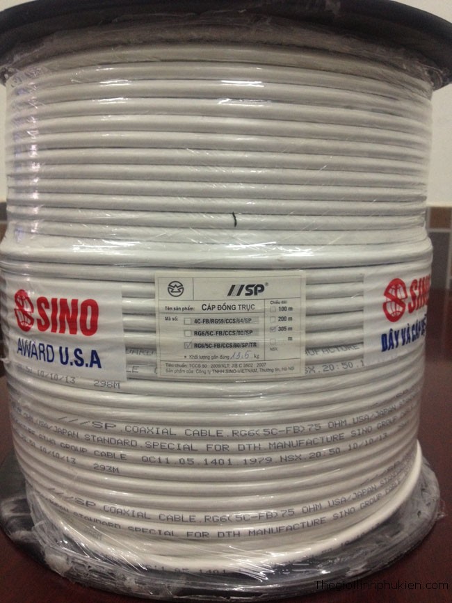 Dây cáp đồng trục Sino (cuộn)