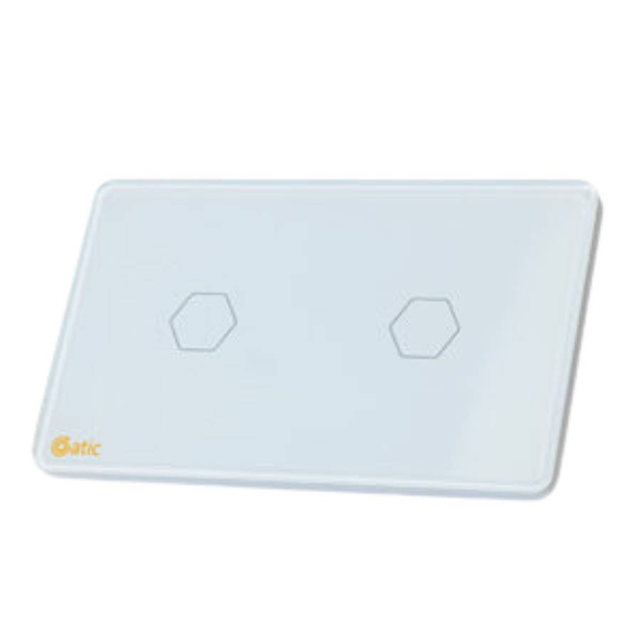 Công Tắc Cảm Ứng Datic 2 Nút Màu Trắng