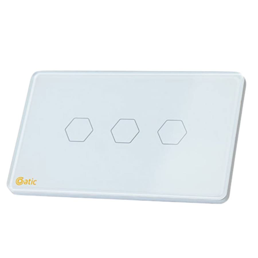 Công Tắc Cảm Ứng Datic 3 Nút Màu Trắng