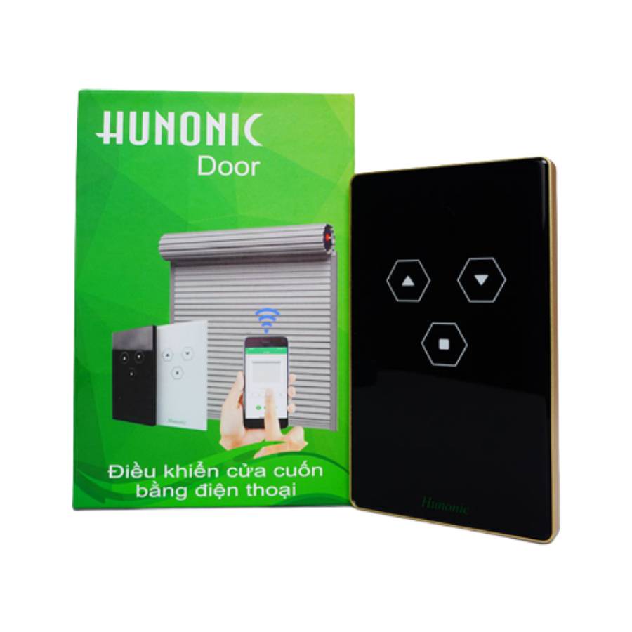 Công Tắc Cửa Cuốn Thông Minh HUNONIC DOOR màu đen