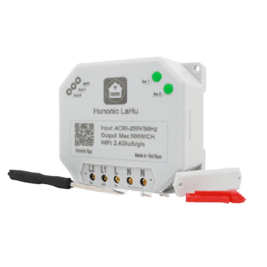Công tắc Hunonic Lahu 2 kênh