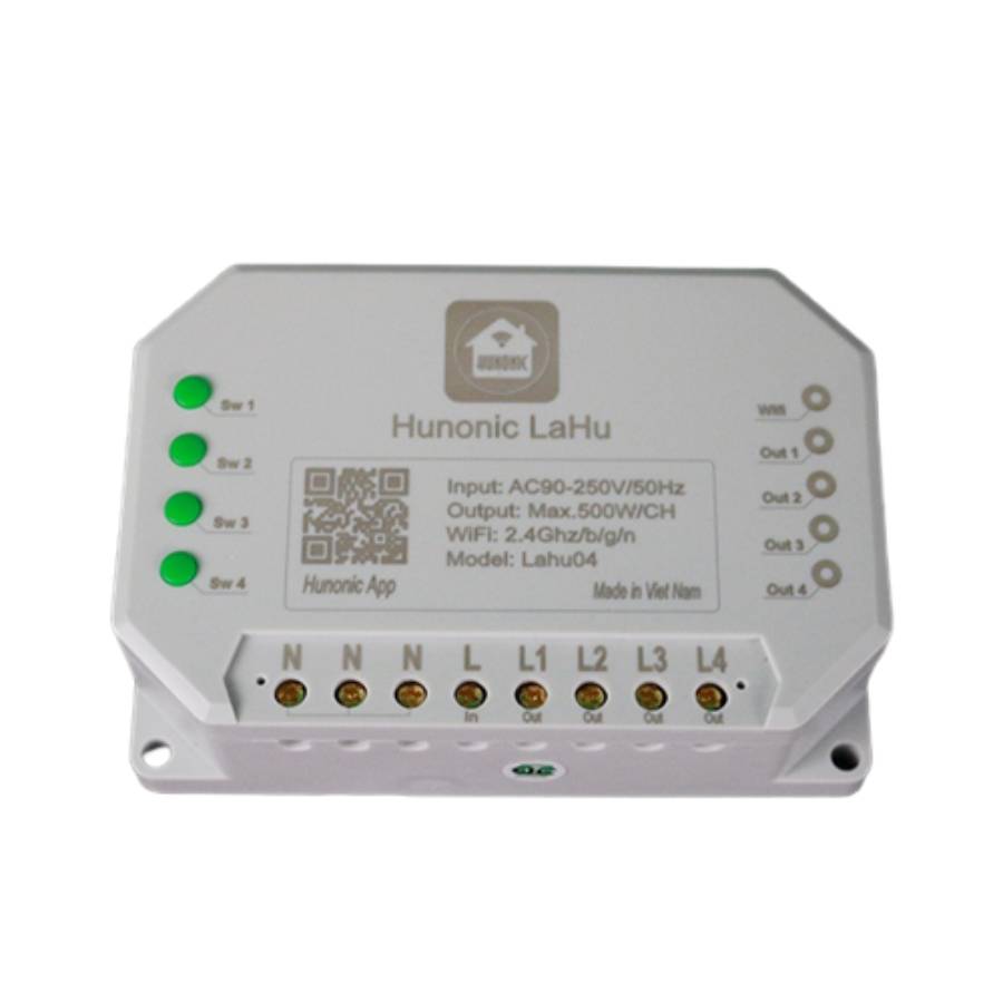 Công tắc Hunonic Lahu 4 kênh