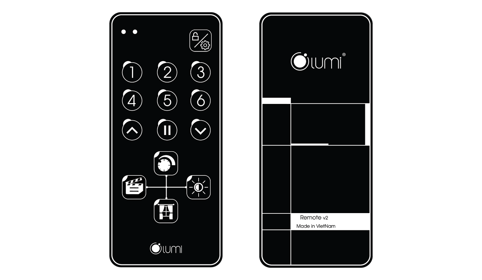 Điều Khiển Từ Xa Lumi  LM-RZ sử dụng các phím cảm ứng