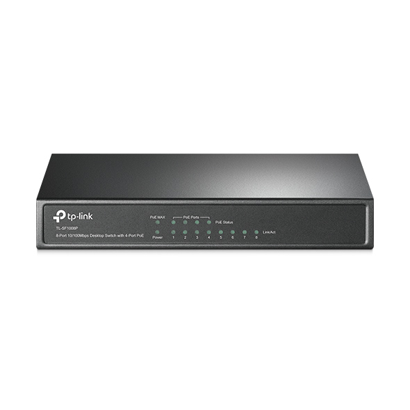 Switch Desktop 8 cổng TL-SF1008P 10/100Mpbs với 4 cổng PoE
