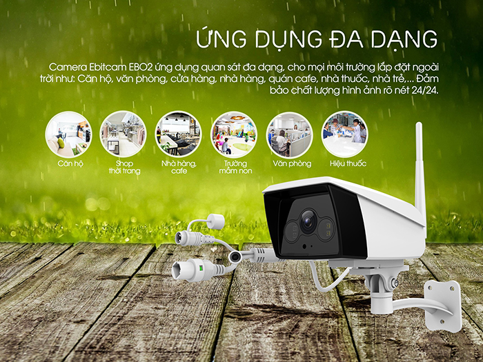 Camera Wifi Ebitcam EBO2 2MP 20M 5