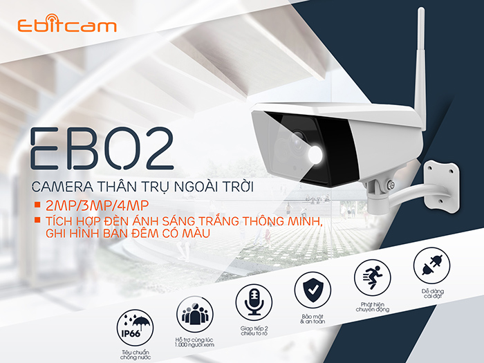 Camera Wifi Ebitcam EBO2 2MP 20M 2