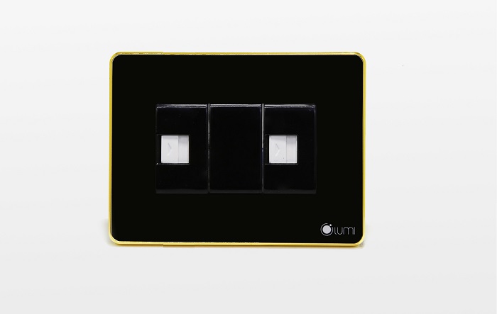 Ổ Đa Năng Tivi, Mạng, Điện Thoại Viền Nhôm Thiết Bị Thông Minh Lumi LM-ITV