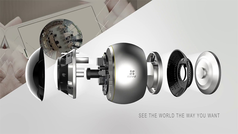 Camera ip wifi Ezviz C6P CS-CV346 3MP (Mini Pano)