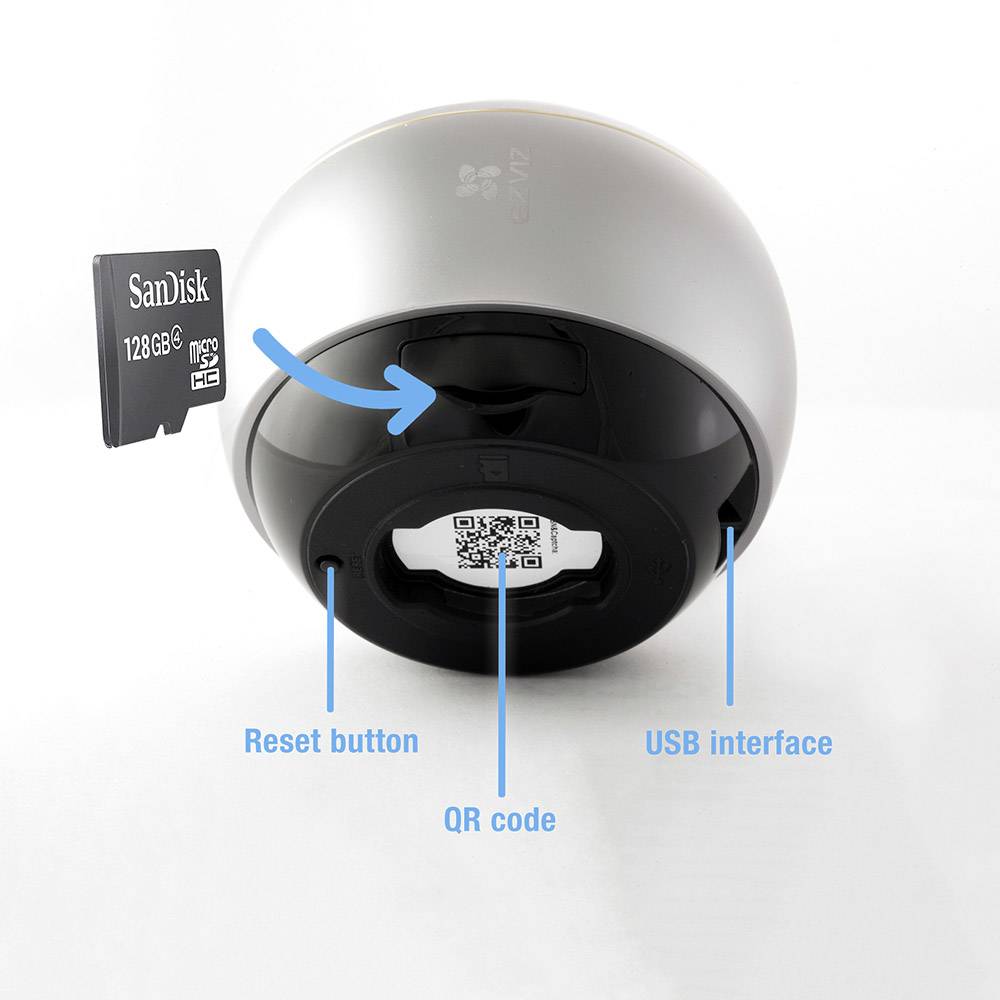 ezviz Mini Pano CS-CV346-AO-7A3WFR Wi-Fi IP CCTV camera 1344 x ...