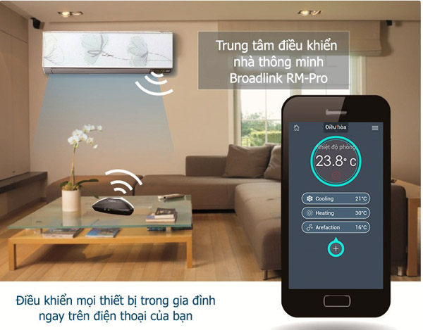 Trung Tâm Điều Khiển Nhà Thông Minh Broadlink RM-Pro giá ưu đãi Trung Tâm Điều Khiển Nhà Thông Minh Broadlink RM-Pro giá ưu đãi