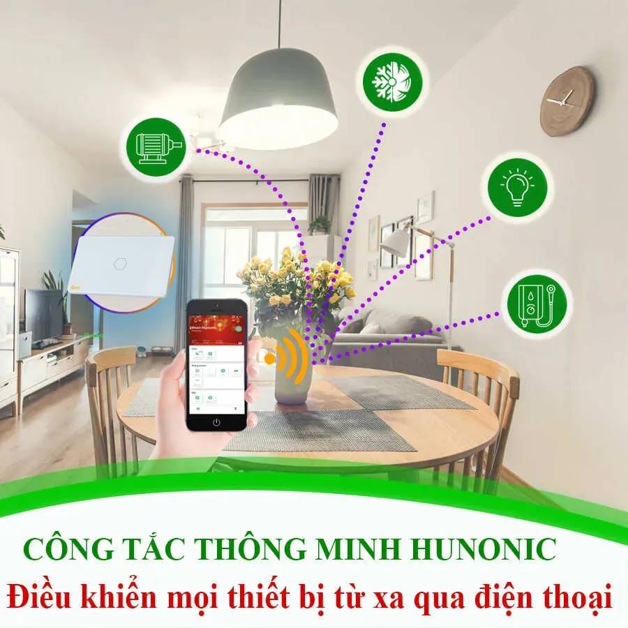 Công Tắc Cảm Ứng Datic 1 Nút Màu Trắng