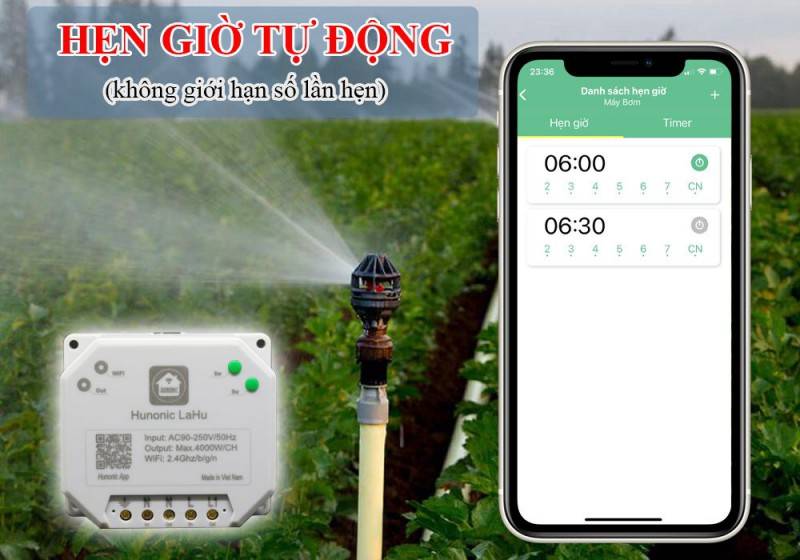 Công tắc Hunonic Lahu 2 kênh
