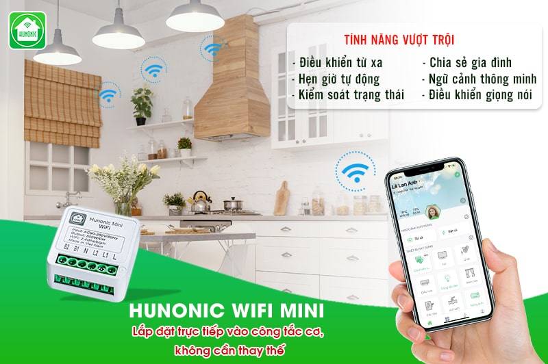 Công tắc Hunonic Mini trong nhà mang lại một loạt lợi ích đáng kể