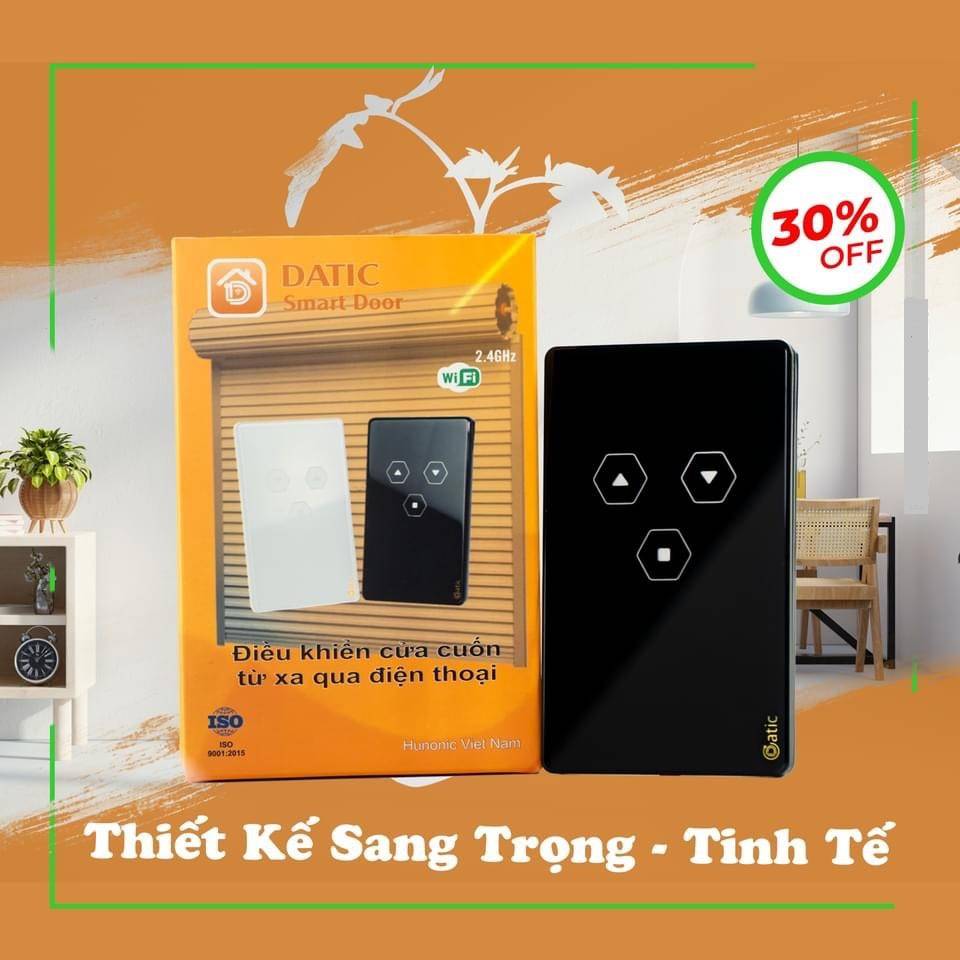 Công Tắc Cửa Cuốn Datic Smart Door màu đen