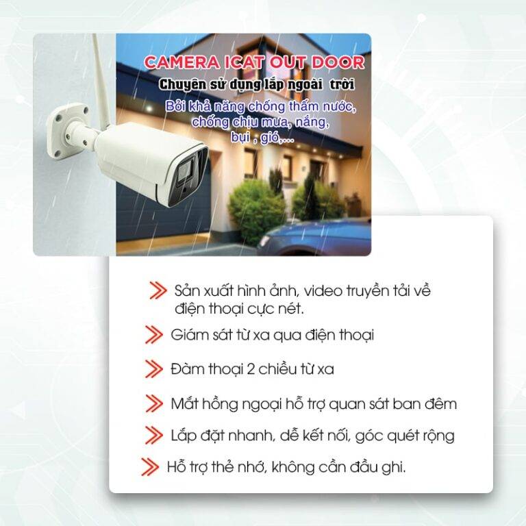 Tính năng của Camera Wifi ICat Outdoor
