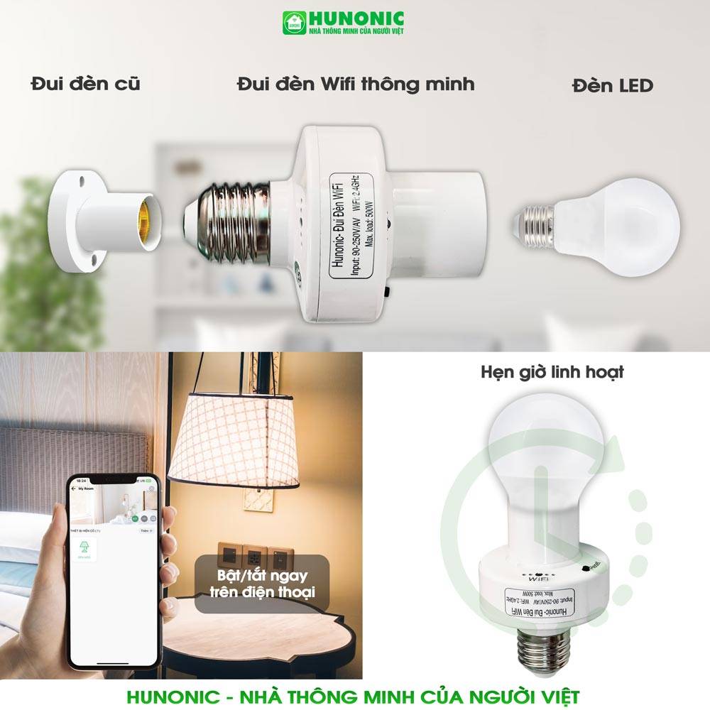 Ưu nhược điểm Đui Đèn Wifi Hunonic