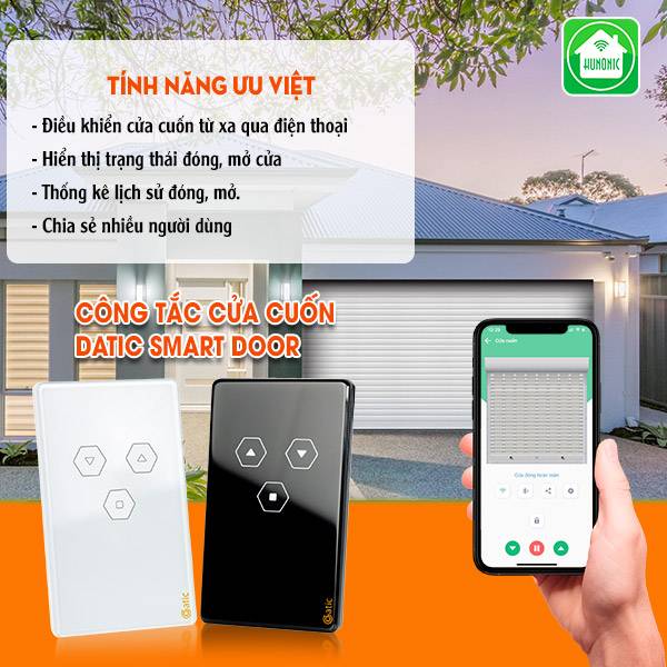 Ưu nhược điểm của Công Tắc Cửa Cuốn Datic Smart Door màu đen