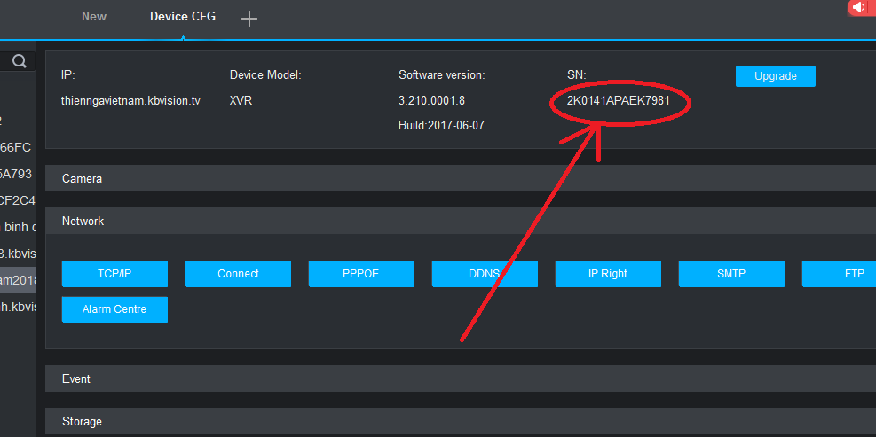 Cài đặt KBVISION - KBiVMS - Lấy mã SN