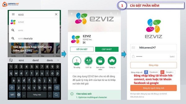 Hướng dẫn sử dụng ứng dụng EZVIZ trên điện thoại di động